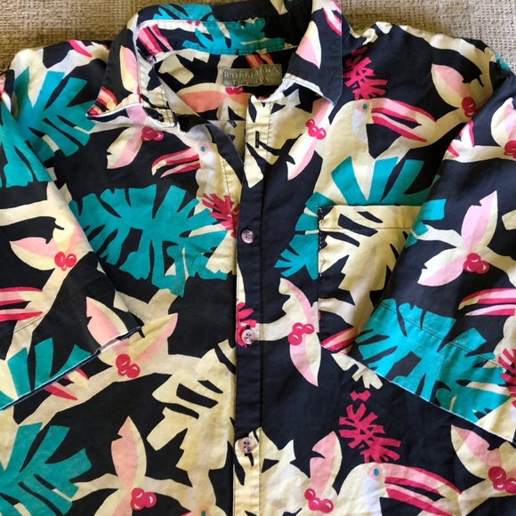 Vintage Tropical Print Button Down - M/L - Picture 3 of 9